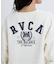 RVCA/ARCH COLLEGE CROPPED CREW トレーナー テリー素材 クロップド丈 スウェット BF044-001 ルーカ レディース ムラサキスポーツ