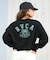 RVCA/ARCH COLLEGE CROPPED CREW トレーナー テリー素材 クロップド丈 スウェット BF044-001 ルーカ レディース ムラサキスポーツ
