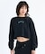 RVCA/ARCH COLLEGE CROPPED CREW トレーナー テリー素材 クロップド丈 スウェット BF044-001 ルーカ レディース ムラサキスポーツ