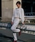 RVCA/ARCH COLLEGE CROPPED CREW トレーナー テリー素材 クロップド丈 スウェット BF044-001 ルーカ レディース ムラサキスポーツ