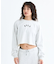 RVCA/ARCH COLLEGE CROPPED CREW トレーナー テリー素材 クロップド丈 スウェット BF044-001 ルーカ レディース ムラサキスポーツ