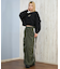 RVCA/COURT BALLOON FIT CREW トレーナー 裏起毛テリー素材 クロップド丈 スウェット BF044-003 ルーカ レディース ムラサキスポーツ