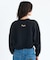 RVCA/COURT BALLOON FIT CREW トレーナー 裏起毛テリー素材 クロップド丈 スウェット BF044-003 ルーカ レディース ムラサキスポーツ
