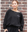 RVCA/トレーナー スウェット MINI RVCA OFF SHOULDER SWEAT SHIRT BF044-006 ルーカ レディース ムラサキスポーツ