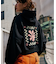 RVCA/COURT BALLOON FIT HOODIE パーカー バルーンシルエット BF044-012 ルーカ レディース ムラサキスポーツ