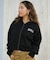 RVCA/NEAT ZIP HOODIE パーカー ジップアップフーディー クロップド丈 BF044-014 ルーカ レディース ムラサキスポーツ