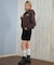 RVCA/NEAT ZIP HOODIE パーカー ジップアップフーディー クロップド丈 BF044-014 ルーカ レディース ムラサキスポーツ