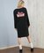 RVCA/Tシャツワンピース バックプリントTシャツBF044-350 ルーカ レディース ムラサキスポーツ