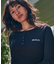 RVCA/ワンピース ヘンリーネック リブ ロゴ ワンポイント HENRY NECK SLIM DRESS BF044-351 ルーカ レディース ムラサキスポーツ