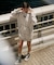 RVCA/CLASSIC HOODED DRESS ワンピース スウェット オーバーサイズ BF044-352 ルーカ レディース ムラサキスポーツ