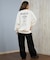 RVCA/スウェット バックプリントトレーナー BF044-P01 クロップド丈 ルーズシルエット レディース ムラサキスポーツ
