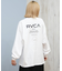 RVCA/長袖Tシャツ バックプリントロンT ルーズシルエット BF044-P50 ルーカ レディース ムラサキスポーツ