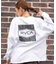 RVCA/長袖 Tシャツ ロンT バックプリント ロゴ オーバーサイズ BF044-P51 ルーカ レディース ムラサキスポーツ
