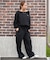 RVCA/ロングパンツ バギー スウェットパンツ ロゴ ワンポイント WIDE SWEAT NEAT LONG PANTS BF044-P71 ルーカ レディース ムラサキスポーツ