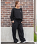 RVCA/ロングパンツ バギー スウェットパンツ ロゴ ワンポイント WIDE SWEAT NEAT LONG PANTS BF044-P71 ルーカ レディース ムラサキスポーツ