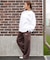 RVCA/ロングパンツ バギー スウェットパンツ ロゴ ワンポイント WIDE SWEAT NEAT LONG PANTS BF044-P71 ルーカ レディース ムラサキスポーツ