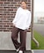 RVCA/ロングパンツ バギー スウェットパンツ ロゴ ワンポイント WIDE SWEAT NEAT LONG PANTS BF044-P71 ルーカ レディース ムラサキスポーツ