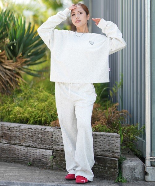 TAHCHEE/ロングパンツ スウェット パンツ ロゴ TC250712-01 ターチー