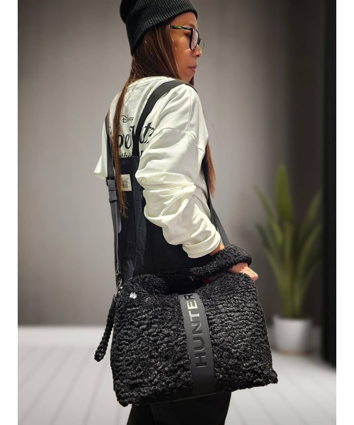 HUNTER/9L BOUCLE MEDIUM TOTE トートバッグ モコモコ