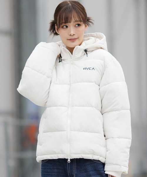 RVCA/ジャケット アウター バックプリント ロゴ BALANCE PUFFER HD