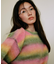【限定】RIKKAFEMME/ニット セーター シャギー グラデーション RF25FW22 リッカファム レディース ムラサキスポーツ限定