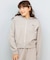 ROXY/ 長袖ニット セーター ジップアップフーディー セットアップ対応 HEART WAVE KNIT HOODIE RSR254009 ロキシー レディース ムラサキスポーツ