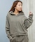 Hurley/長袖ジップアップ パーカー ワンポイント 裏毛 SWEAT PIGMENT FZ HOODIE WCFF252030 ハーレー レディース ムラサキスポーツ