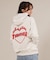THRASHER/ジップアップ パーカー スウェット フーディー ロゴ バーニング ハート バックプリント 裏毛 254TH2PK051 スラッシャー レディース ムラサキスポーツ