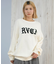 RVCA/ニット セーター クルーネック ロゴ BIG RVCA KNIT BF044-650 ルーカ レディース ムラサキスポーツ