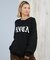 RVCA/ニット セーター クルーネック ロゴ BIG RVCA KNIT BF044-650 ルーカ レディース ムラサキスポーツ