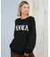 RVCA/ニット セーター クルーネック ロゴ BIG RVCA KNIT BF044-650 ルーカ レディース ムラサキスポーツ