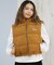 RVCA/ベスト スエード ロゴ DEVON SUEDET PUFFER VEST BF044-755 ルーカ レディース ムラサキスポーツ