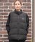 RVCA/ベスト 軽量 バックプリント ロゴ RVCA PUFFER VEST BF044-756 ルーカ レディース ムラサキスポーツ