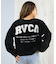RVCA/ニット セーター カーディガン バックプリント ロゴ BF044-P66 ルーカ レディース ムラサキスポーツ