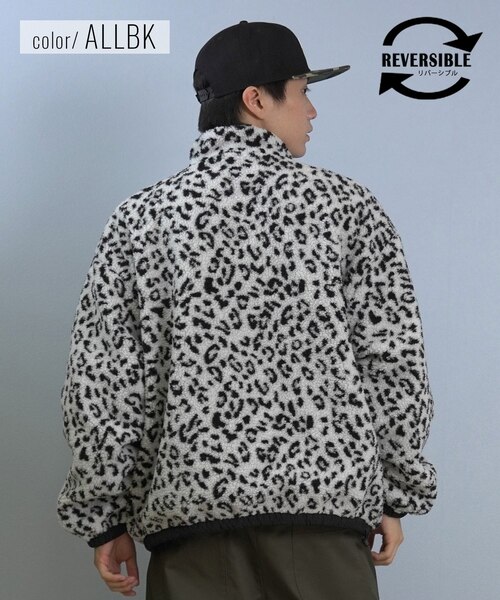 SANTACRUZ/アウター リバーシブル ジャケット ボア レオパード柄 MFG