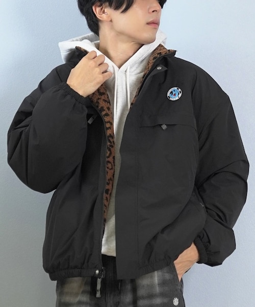 SANTACRUZ リバーシブル ボアジャケット SANTACRUZ/アウター リバーシブル ジャケット ボア レオパード柄 MFG