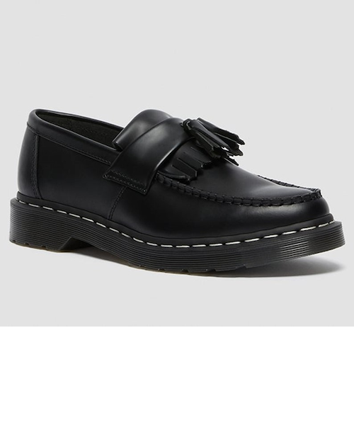 日本限定】Dr.Martens/ADRIAN ホワイト ステッチ ローファー 26805001