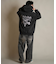THRASHER/254TH1PK070 ジップアップ パーカー  ピグメント加工 ミニ裏毛 スウェット フーディー バックプリント スラッシャー メンズ ムラサキスポーツ