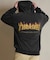 THRASHER/254TH1PK070 ジップアップ パーカー  ピグメント加工 ミニ裏毛 スウェット フーディー バックプリント スラッシャー メンズ ムラサキスポーツ