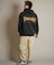 THRASHER/254TH1PK070 ジップアップ パーカー  ピグメント加工 ミニ裏毛 スウェット フーディー バックプリント スラッシャー メンズ ムラサキスポーツ