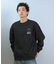 GRIZZLY/G25FW-4302 EMBROIDERY BEAR CREW NECK  長袖 裏起毛 クルーネックトレーナー スウェット バックプリント グリズリー メンズ ムラサキスポーツ