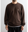 Hurley/SWEAT BORN FROM WATER CREW MCFL252014 裏毛 トレーナー スウェット クルーネック バックプリント ハーレー メンズ ムラサキスポーツ