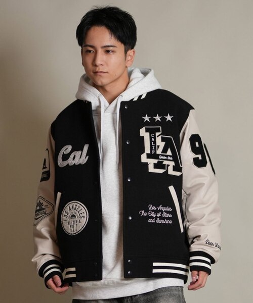 限定】DEARLAUREL× Pla-Jac/LA VARSITY JACKET D25F-0101 スタジアム