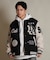 【限定】DEARLAUREL× Pla-Jac/LA VARSITY JACKET D25F-0101 スタジアム ジャケット 防風 スタジャン アウター ディアローレル×プラジャック メンズ ムラサキスポーツ限定