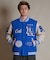 【限定】DEARLAUREL× Pla-Jac/LA VARSITY JACKET D25F-0101 スタジアム ジャケット 防風 スタジャン アウター ディアローレル×プラジャック メンズ ムラサキスポーツ限定