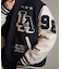 【限定】DEARLAUREL× Pla-Jac/LA VARSITY JACKET D25F-0101 スタジアム ジャケット 防風 スタジャン アウター ディアローレル×プラジャック メンズ ムラサキスポーツ限定