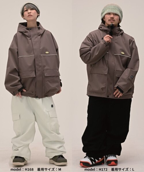 スノボウェア上着　ゴーグルオマケ付き　新品に近いANTHEM ◎ ANTHEM PILGRIM ANORAK JKT SALMON PINK AN2403 アンセム