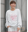 ROXY/ROXY WITH HEART PULLOVER RPO261072 クルーネックスウェット トレーナー ミニ裏毛 ロキシー レディース ムラサキスポーツ