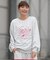 ROXY/ROXY WITH HEART PULLOVER RPO261072 クルーネックスウェット トレーナー ミニ裏毛 ロキシー レディース ムラサキスポーツ