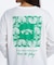 BILLABONG/SQUARE LOGO BOY FIT LS T BG013050 ロンT  長袖Tシャツ オーバーサイズシルエット ビラボン レディース ムラサキスポーツ